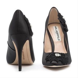 Karl Lagerfeld Gray Paris Anastas Satin Pointed(7)